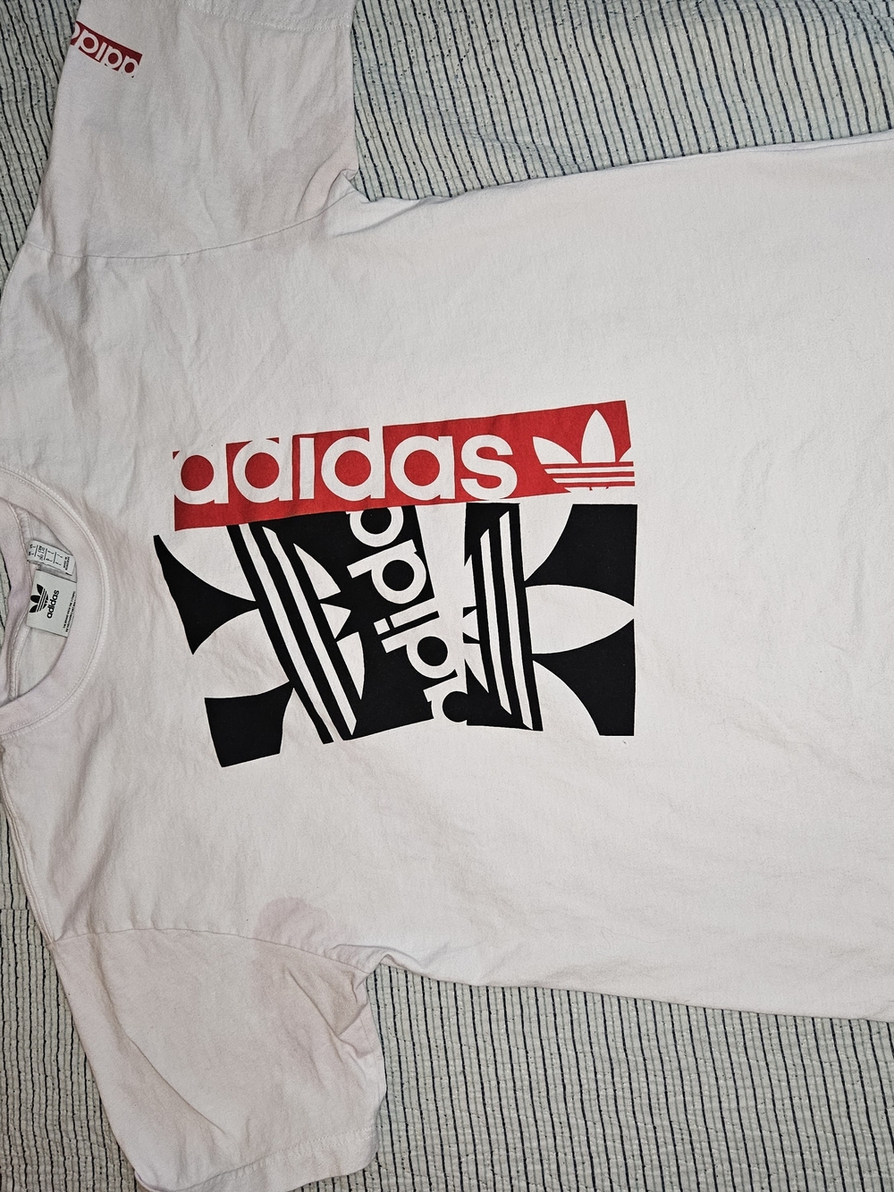Adidas Hacked Graphic Design Tee Large